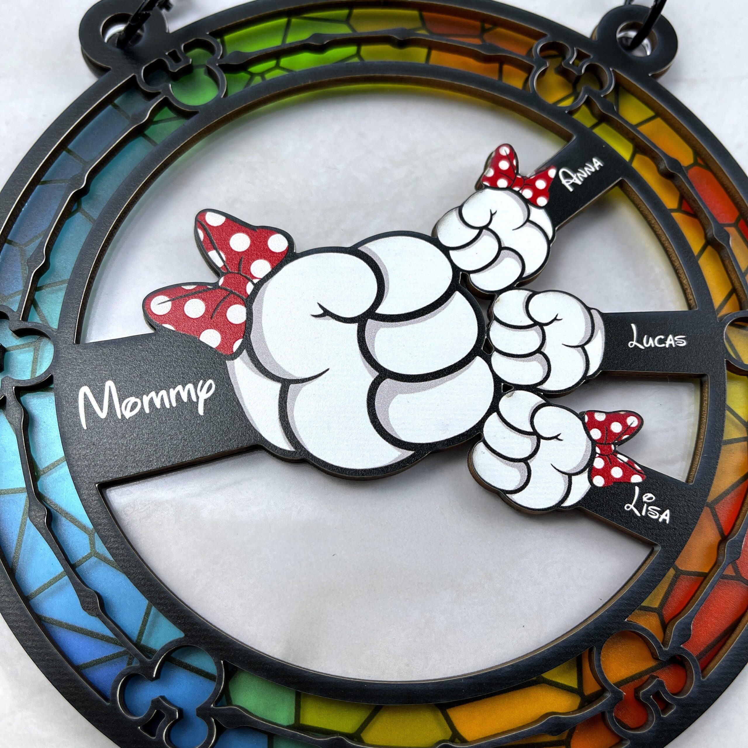 Personalized Gifts For Mom Suncatcher Ornament Mommy Mouse 05ohti190225 - Image 7