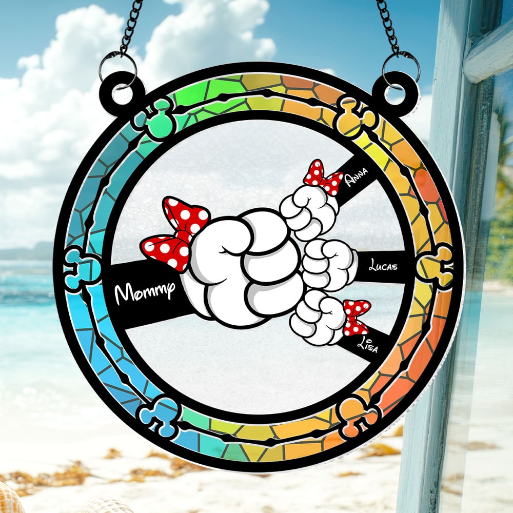 Personalized Gifts For Mom Suncatcher Ornament Mommy Mouse 05ohti190225 - Image 3