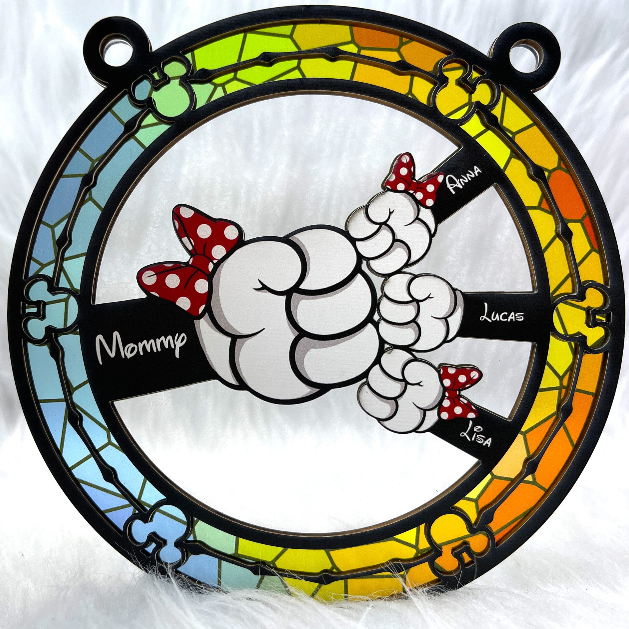 Personalized Gifts For Mom Suncatcher Ornament Mommy Mouse 05ohti190225 - Image 6