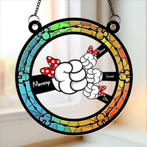 Personalized Gifts For Mom Suncatcher Ornament Mommy Mouse 05ohti190225