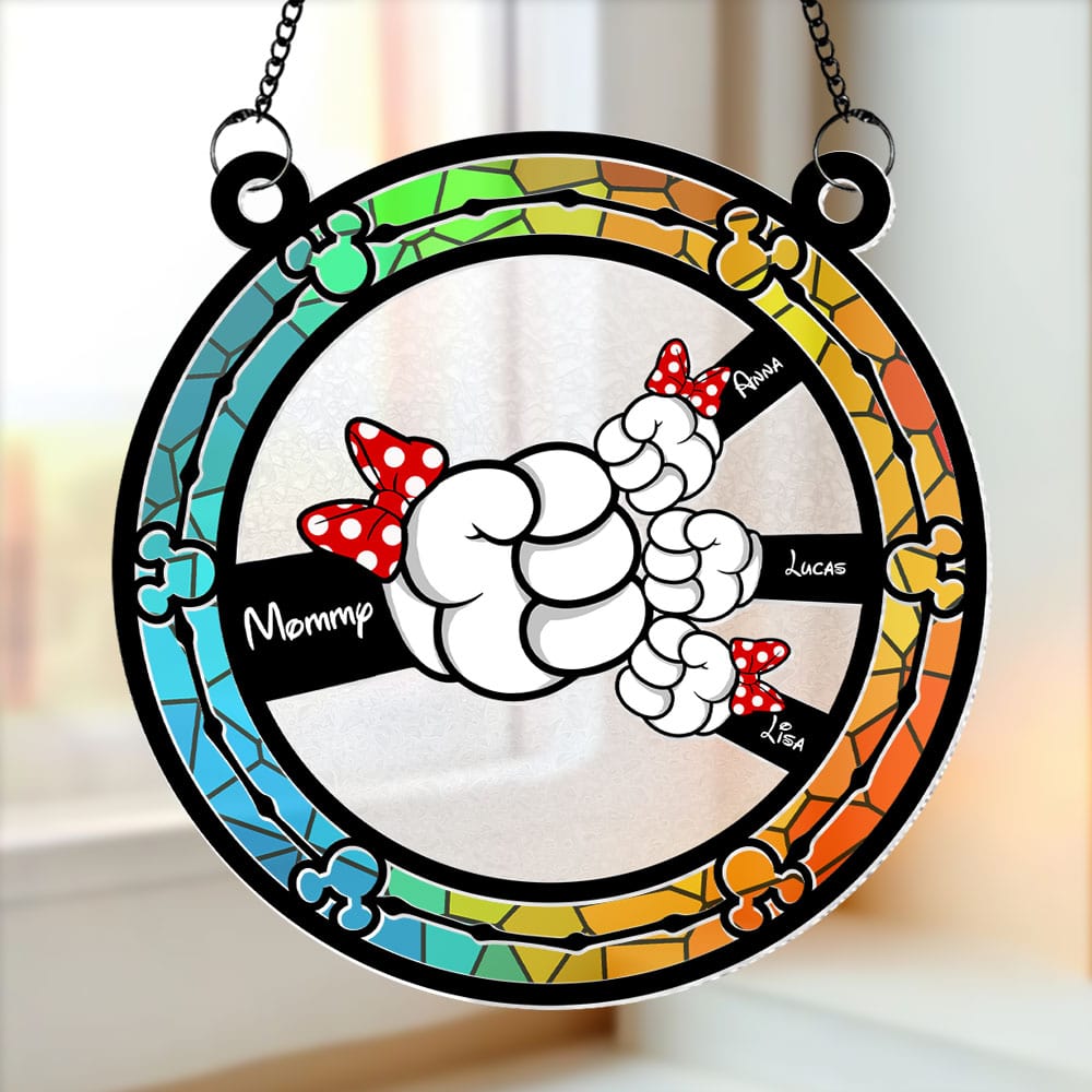 Personalized Gifts For Mom Suncatcher Ornament Mommy Mouse 05ohti190225