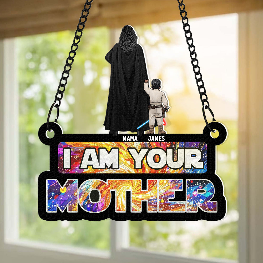 Personalized Gifts For Mom Suncatcher Ornament, Stunning Galaxy 01QHDT140225DAHHHG - Image 3