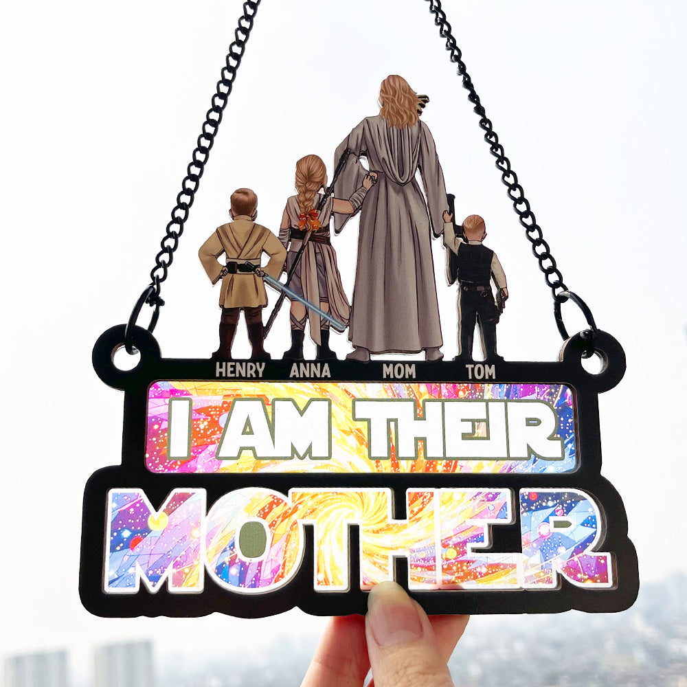 Personalized Gifts For Mom Suncatcher Ornament, Stunning Galaxy 01QHDT140225DAHHHG - Image 7