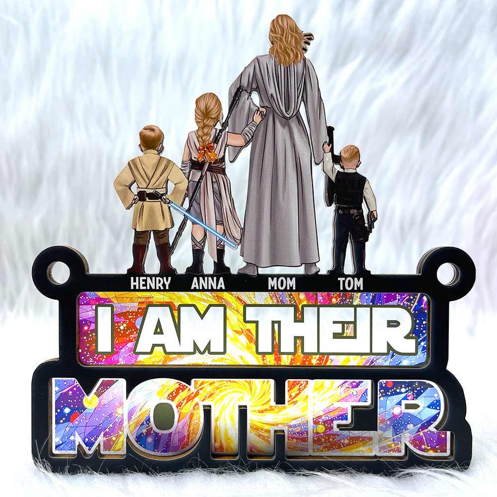 Alternative view of Personalized Gifts For Mom Suncatcher Ornament, Stunning Galaxy 01QHDT140225DAHHHG