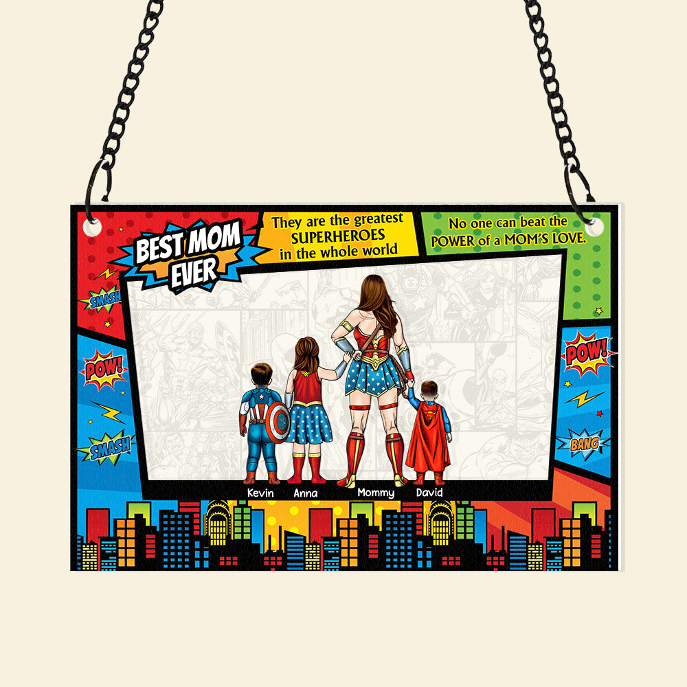 Personalized Gifts For Mom Window Hanging Suncatcher, Best Mom Ever 02HUDT310325PA - Image 4