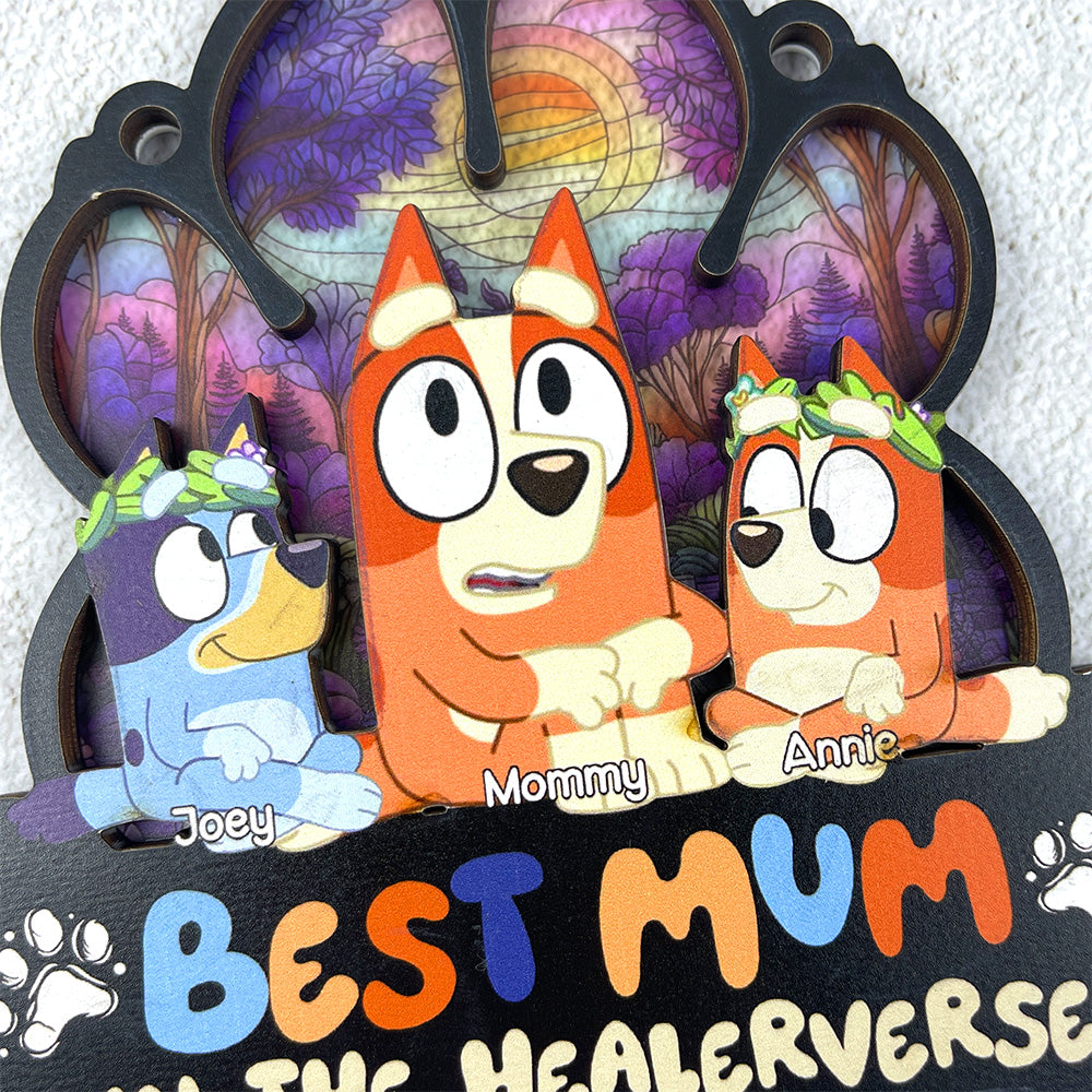 Personalized Gifts For Mom Window Hanging Suncatcher Best Mum In The Healerverse 02OHLU030325 - Image 8