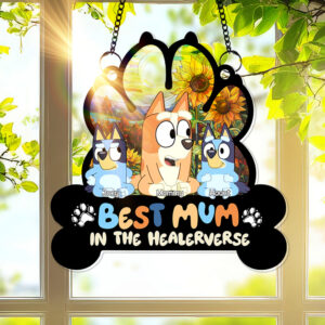 Personalized Gifts For Mom Window Hanging Suncatcher Best Mum In The Healerverse 02OHLU030325