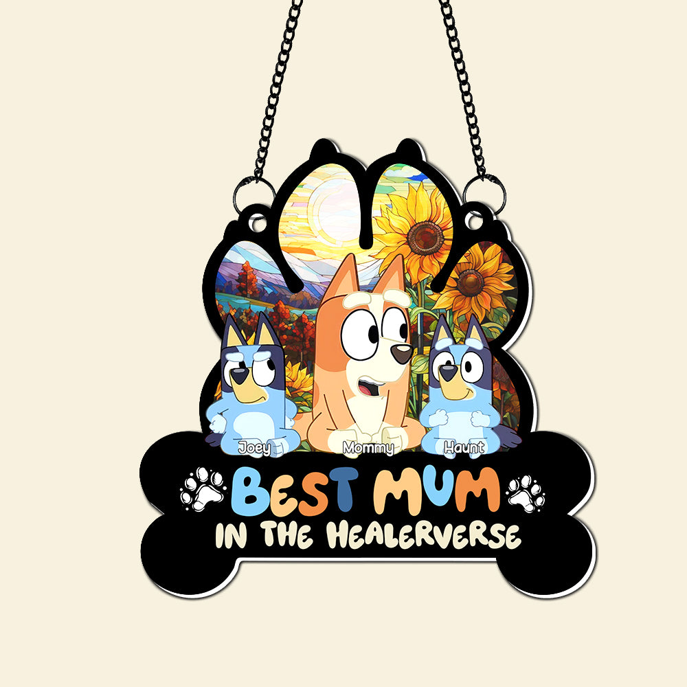 Personalized Gifts For Mom Window Hanging Suncatcher Best Mum In The Healerverse 02OHLU030325 - Image 5