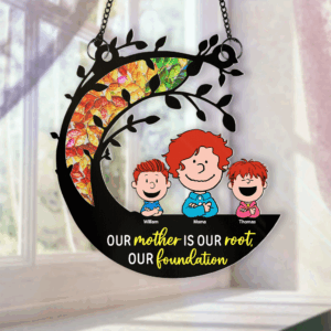 Alternative view of Personalized Gifts For Mom Window Hanging Suncatcher Ornament 01kapu150225