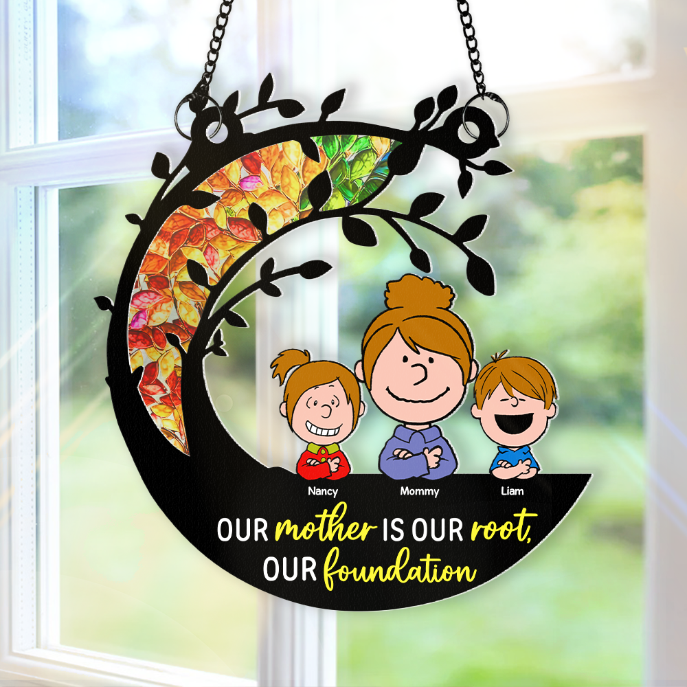 Personalized Gifts For Mom Window Hanging Suncatcher Ornament 01kapu150225