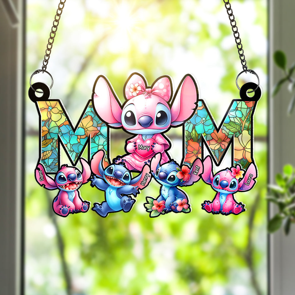 Alternative view of Personalized Gifts For Mom Window Hanging Suncatcher Ornament 02ohqn280225
