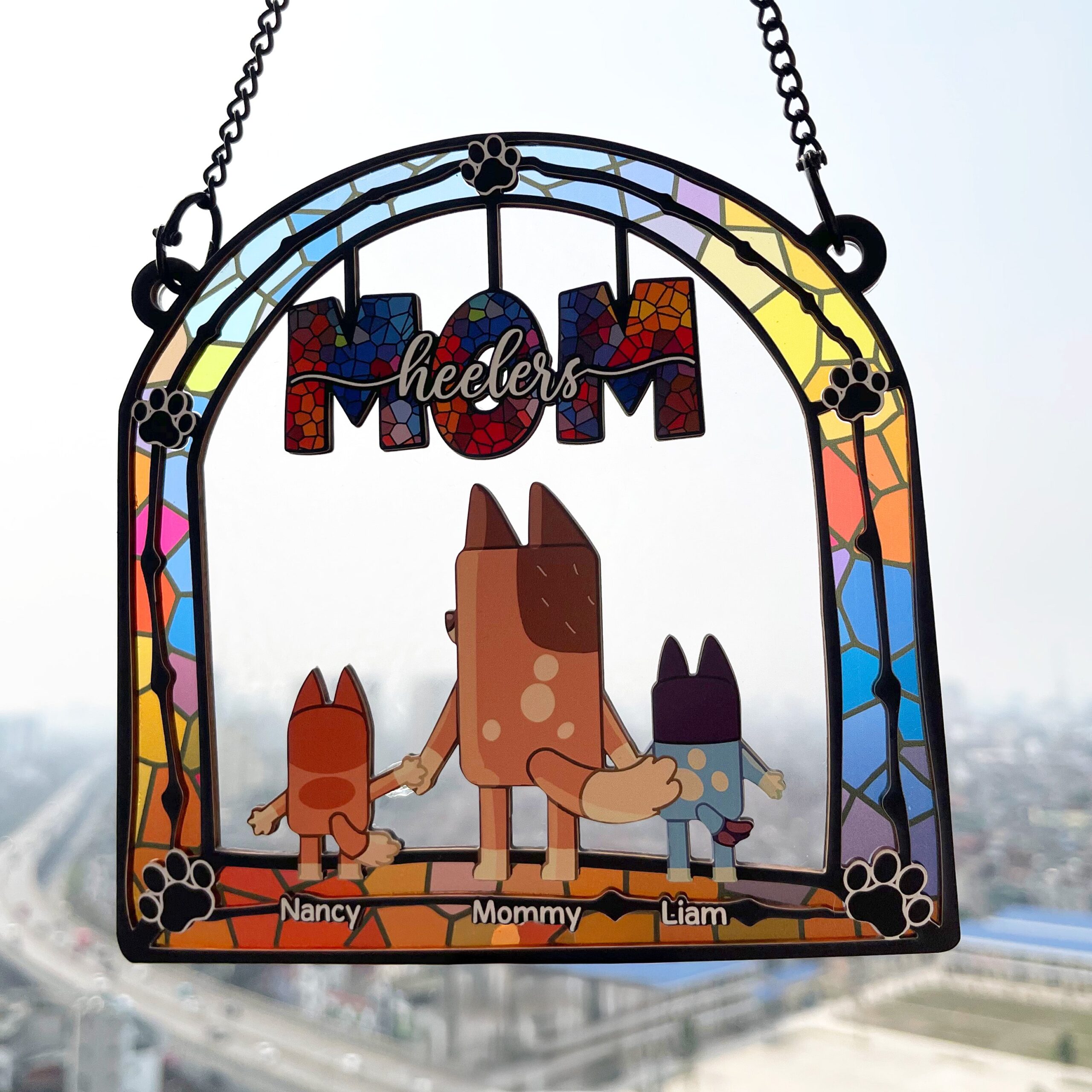 Personalized Gifts For Mom Window Hanging Suncatcher Ornament 03ohpu140225 - Image 3