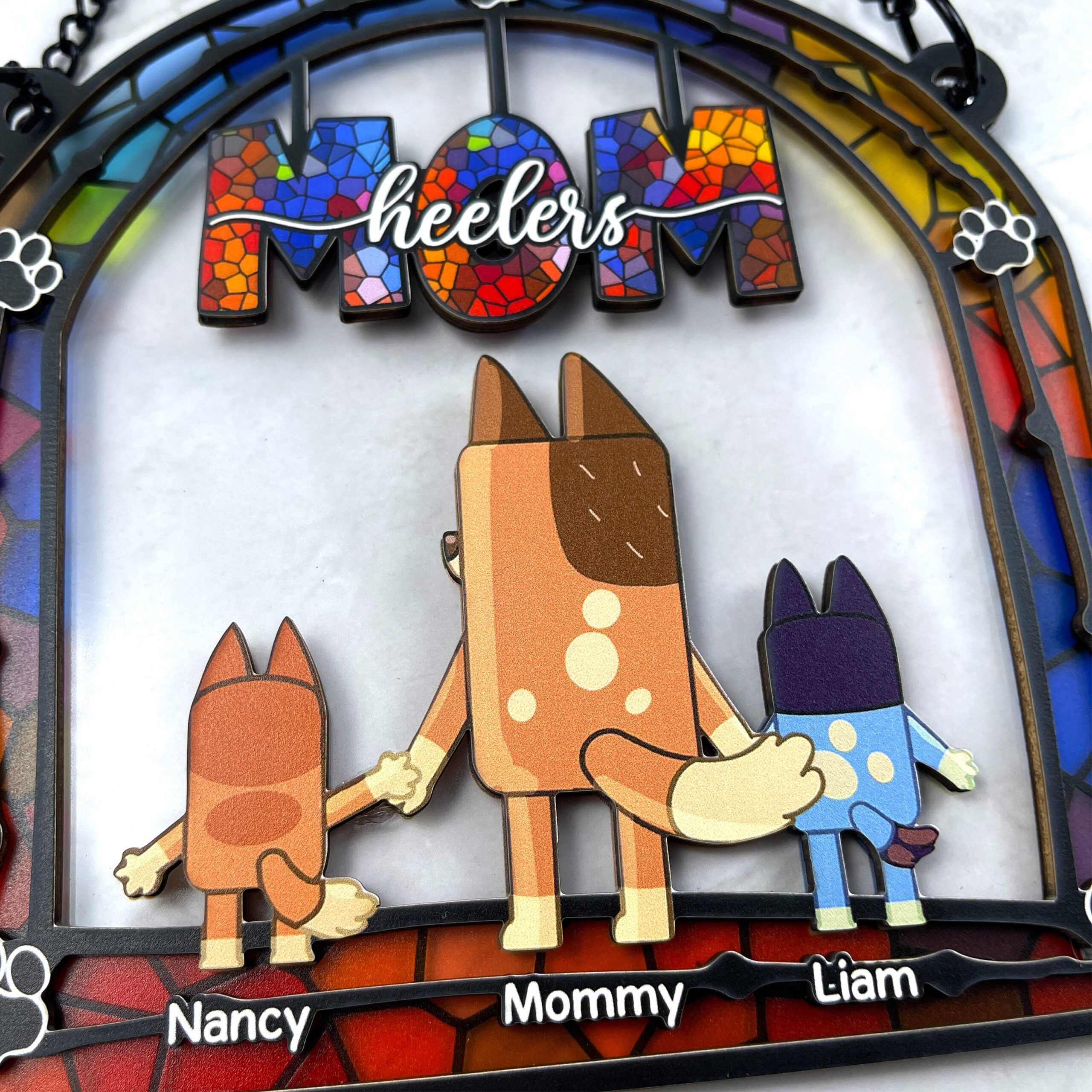 Personalized Gifts For Mom Window Hanging Suncatcher Ornament 03ohpu140225