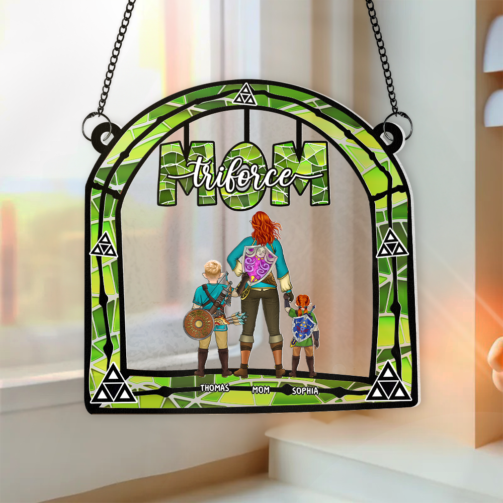 Alternative view of Personalized Gifts For Mom Window Hanging Suncatcher Ornament 03ohpu150225hg