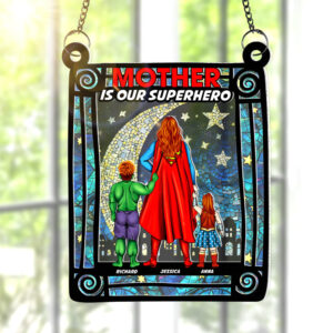 Alternative view of Personalized Gifts For Mom Window Hanging Suncatcher Ornament 03xqqn270225pa