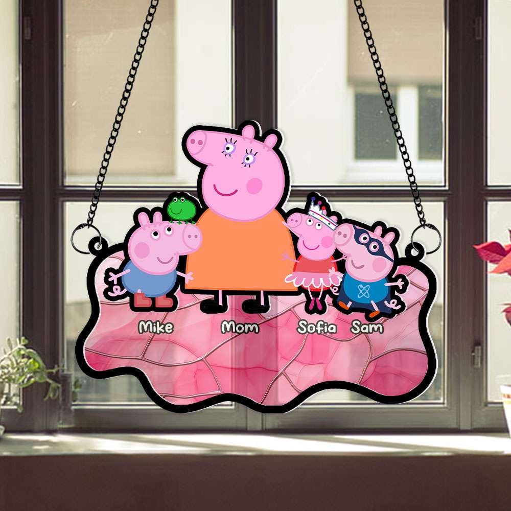 Alternative view of Personalized Gifts For Mom Window Hanging Suncatcher Ornament 05NAMH190225