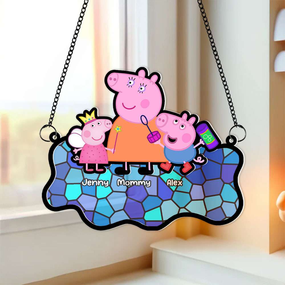 Personalized Gifts For Mom Window Hanging Suncatcher Ornament 05NAMH190225