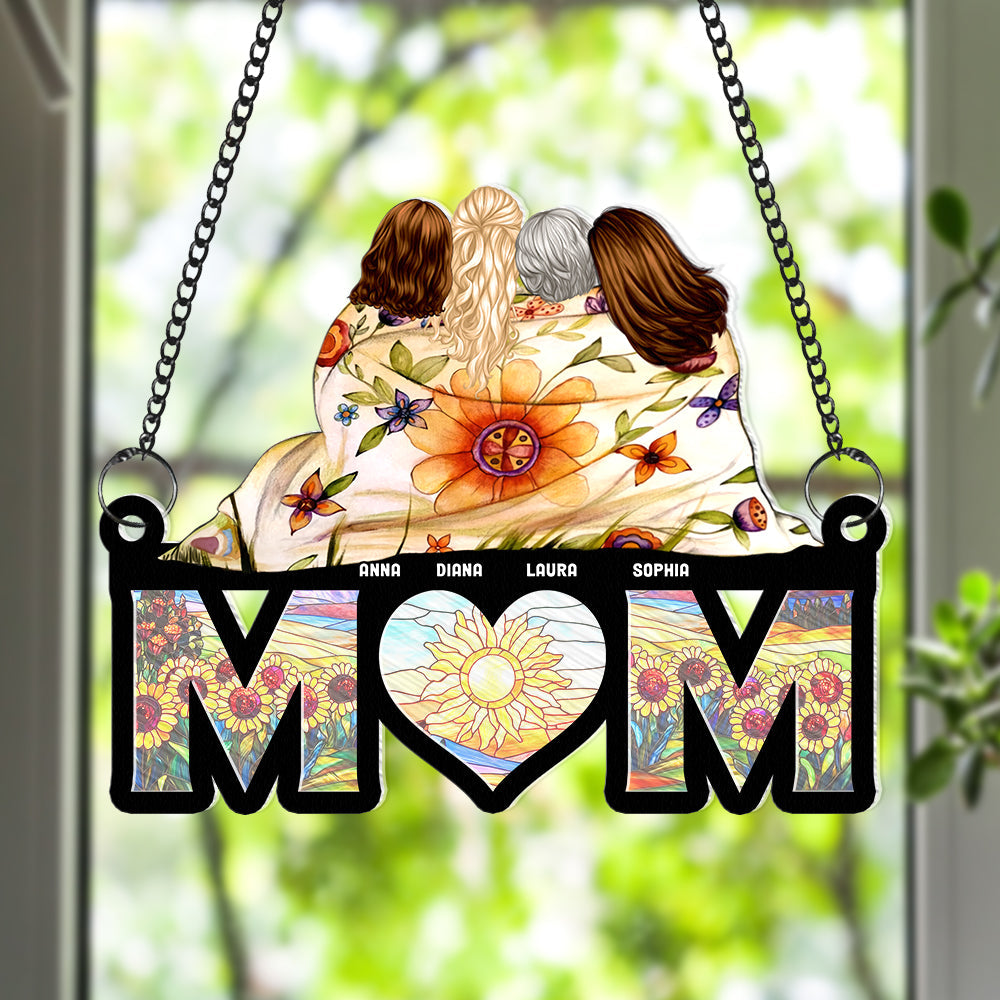 Personalized Gifts For Mom Window Hanging Suncatcher Ornament Mom And Daughters 04HUQN260225HH