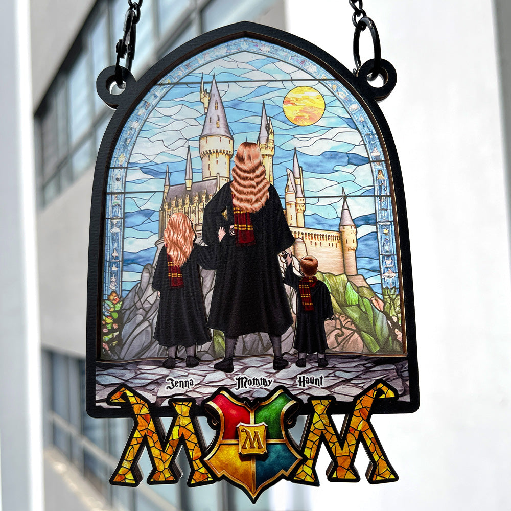 Personalized Gifts For Mom Window Hanging Suncatcher Ornament Mother's Day Wizard Mom 04HULU270325TM - Image 4