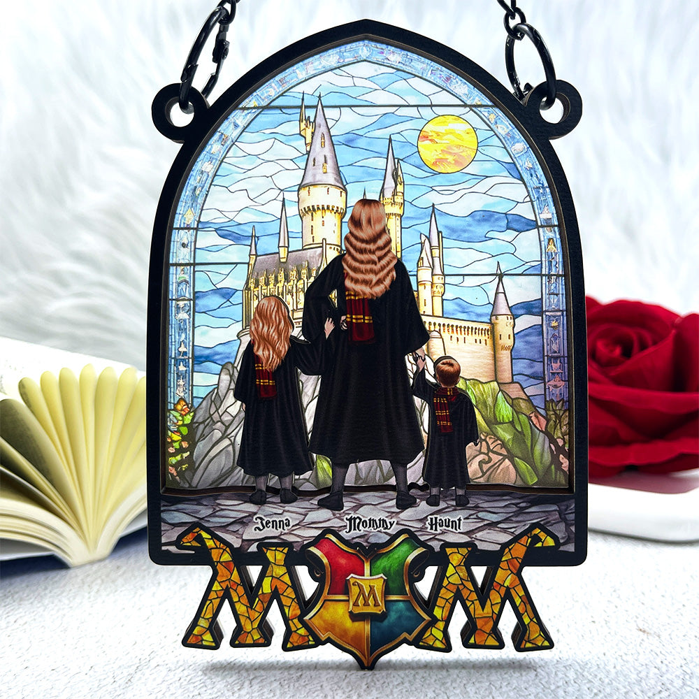 Personalized Gifts For Mom Window Hanging Suncatcher Ornament Mother's Day Wizard Mom 04HULU270325TM - Image 5