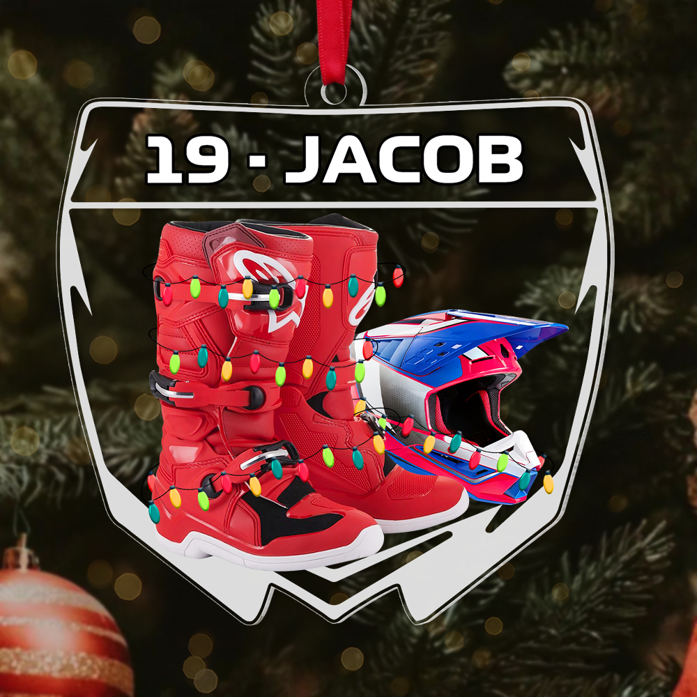 Personalized Gifts For Motocross Lovers Christmas Ornament 01hupu021124