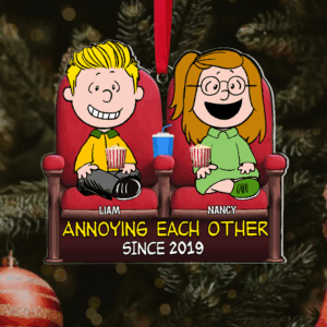Alternative view of Personalized Gifts For Movie Couple Christmas Ornament 04ohpu081124hh