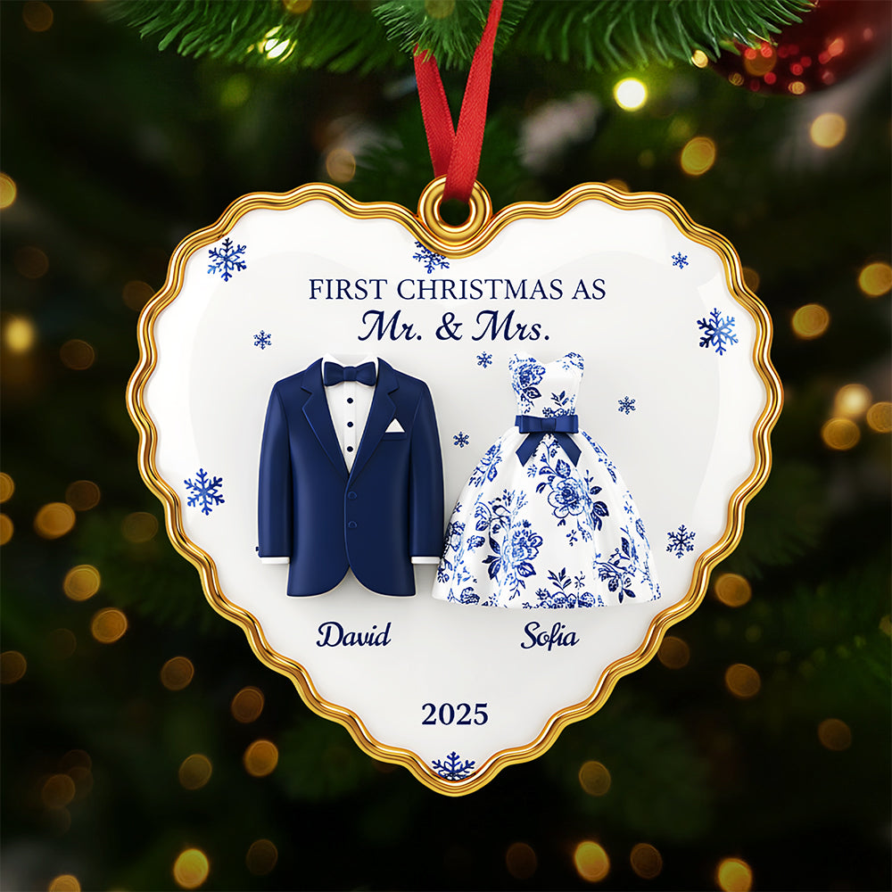 Personalized Gifts For Newlyweds Christmas Ornament 02pgta260925