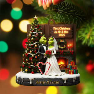 Alternative view of Personalized Gifts For Newlyweds Christmas Ornament 03kita290925