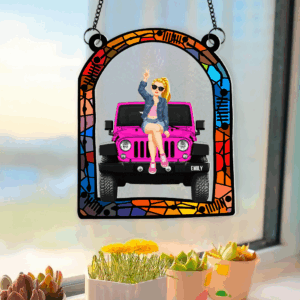 Alternative view of Personalized Gifts For Off Road Car Window Hanging Suncatcher Ornament 03ohpu270225