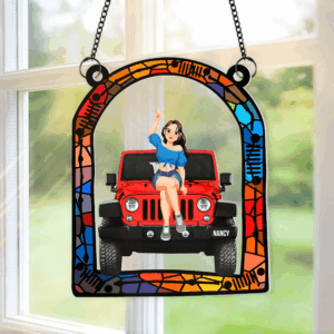 Personalized Gifts For Off Road Car Window Hanging Suncatcher Ornament 03ohpu270225