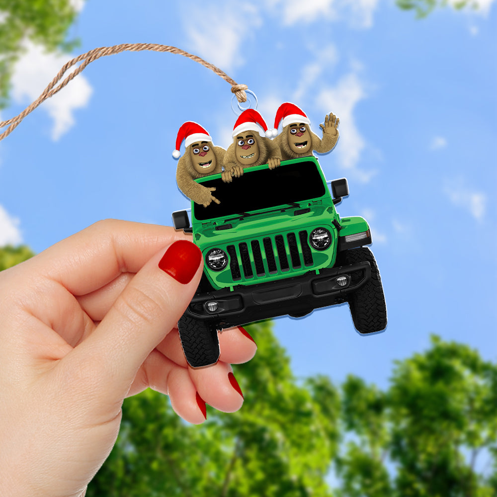 Personalized Gifts For Off Road Lovers Christmas Ornament, Happy Bigfoot 05qhqn140924 - Image 4