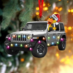 Alternative view of Personalized Gifts For Off-road Lovers, Fun Family Duck Christmas Ornament