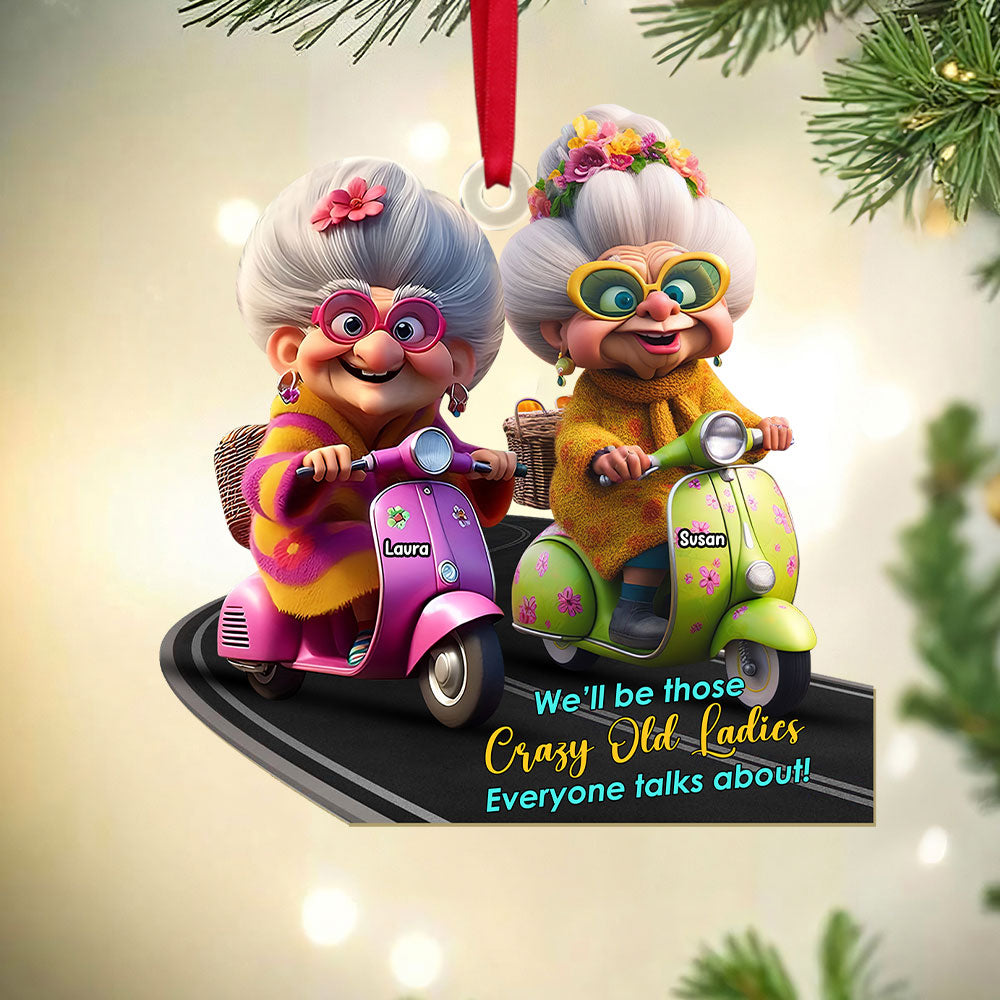 Personalized Gifts For Old Friends Christmas Acrylic Ornament 03KATI221124 - Image 4