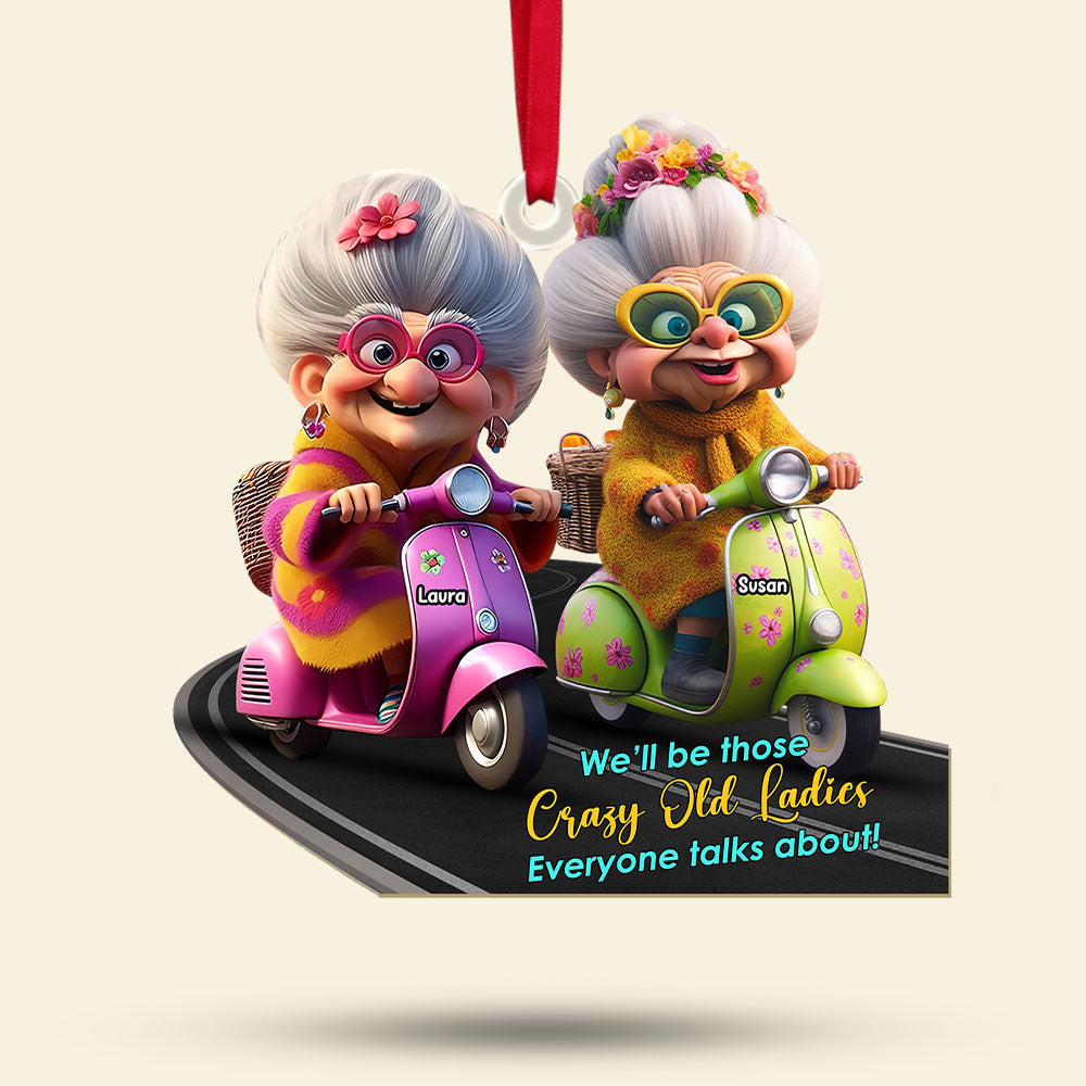 Personalized Gifts For Old Friends Christmas Acrylic Ornament 03KATI221124 - Image 3