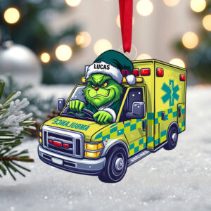 Alternative view of Personalized Gifts For Paramedic Ornament, How The EMT Saved Christmas 04qhtn081124