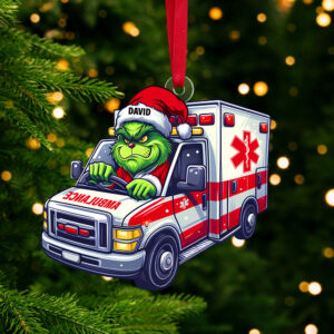 Personalized Gifts For Paramedic Ornament, How The EMT Saved Christmas 04qhtn081124