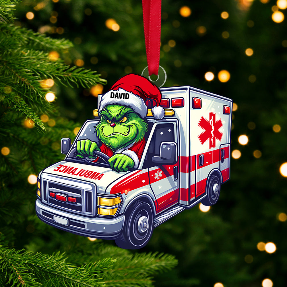 Personalized Gifts For Paramedic Ornament, How The EMT Saved Christmas 04qhtn081124