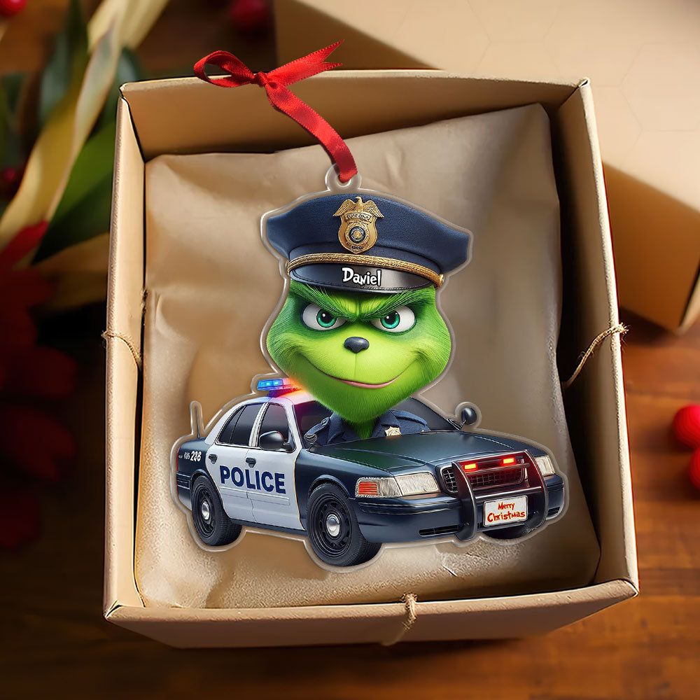 Alternative view of Personalized Gifts For Police Christmas Ornament 02ohti221124
