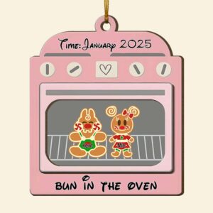 Alternative view of Personalized Gifts For Pregnant, Christmas Stove Wood Ornament 01XQLU111124