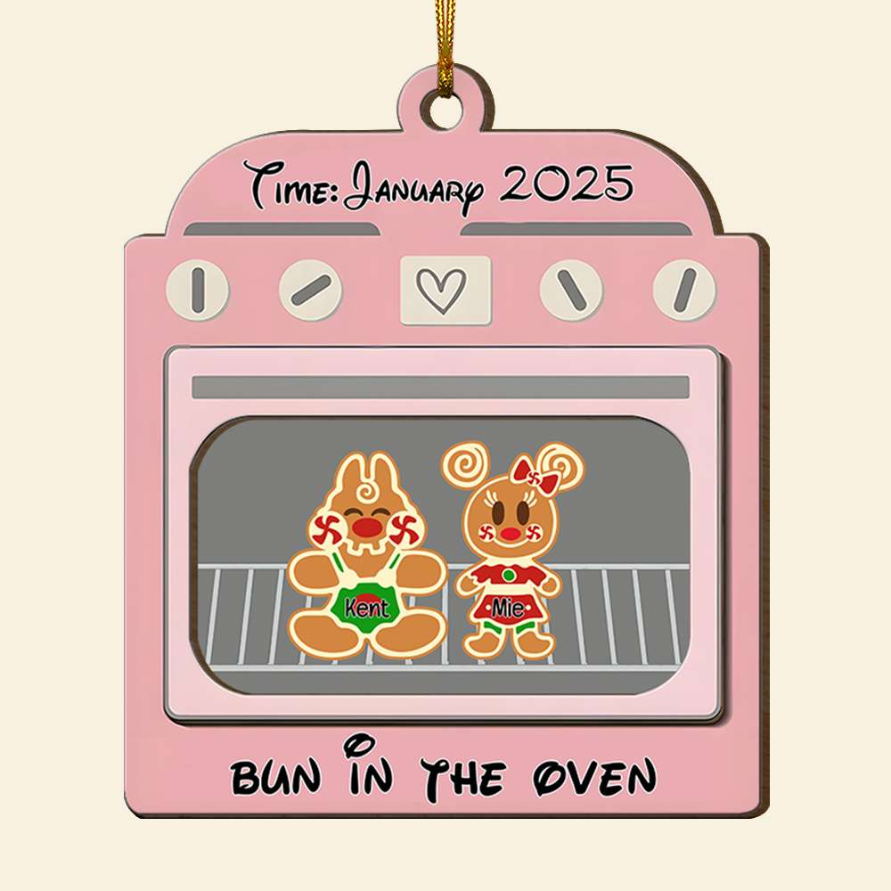 Alternative view of Personalized Gifts For Pregnant, Christmas Stove Wood Ornament 01XQLU111124