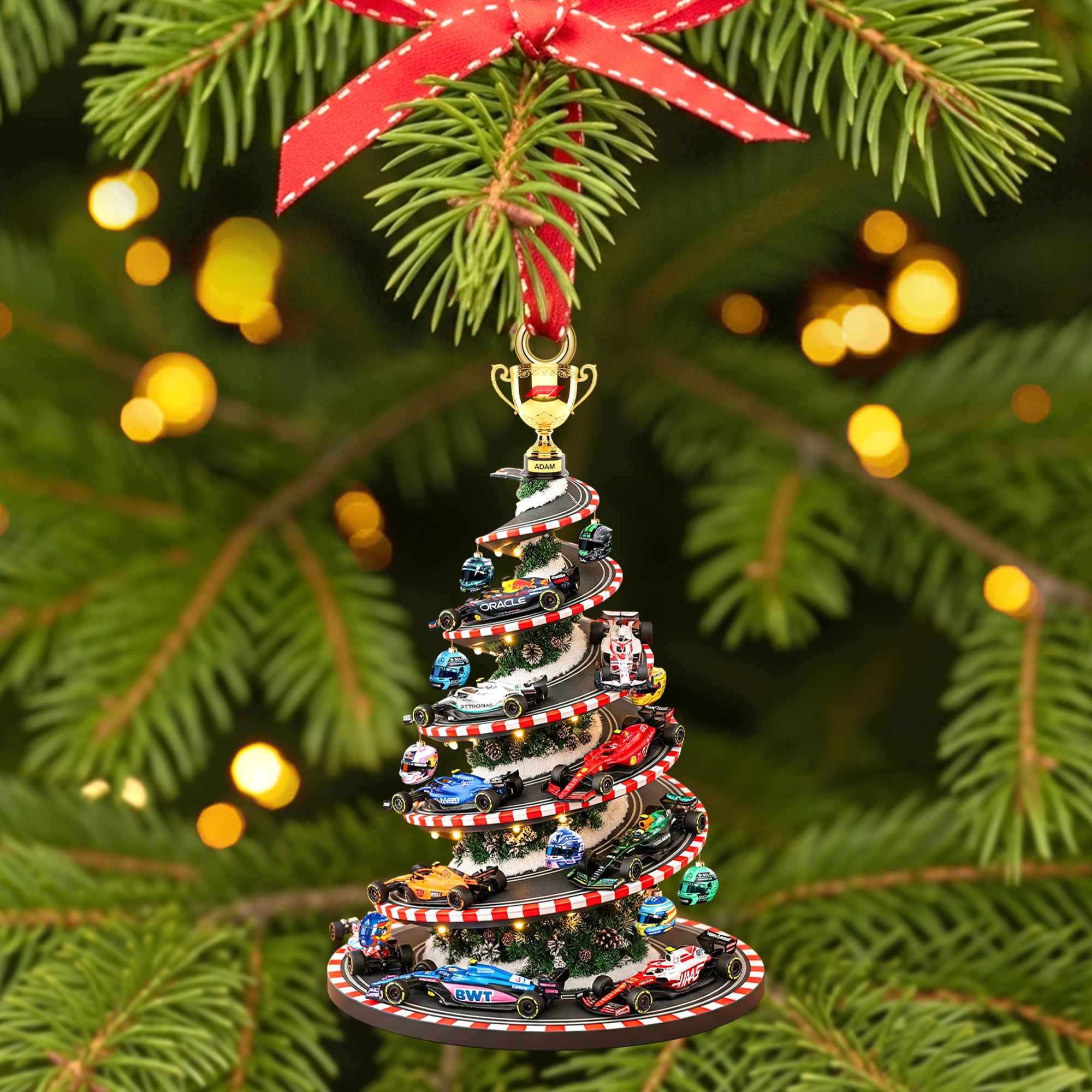 Personalized Gifts For Racing Cars Lovers Christmas Acrylic Ornament 03hytn090925 - Image 3