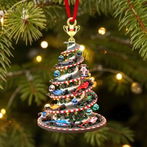 Alternative view of Personalized Gifts For Racing Cars Lovers Christmas Acrylic Ornament 03hytn090925