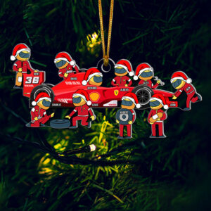 Alternative view of Personalized Gifts For Racing Team Christmas Ornament 02qhqn250924