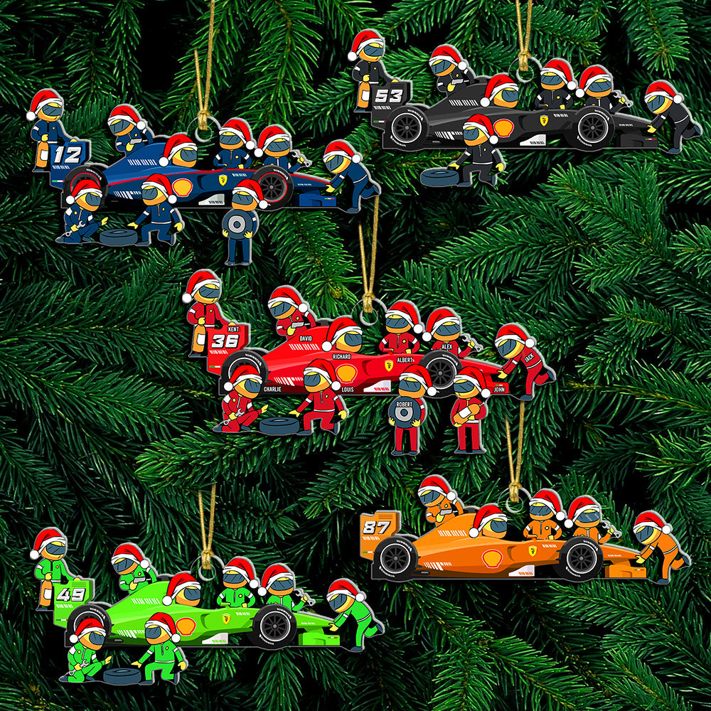 Personalized Gifts For Racing Team Christmas Ornament 02qhqn250924