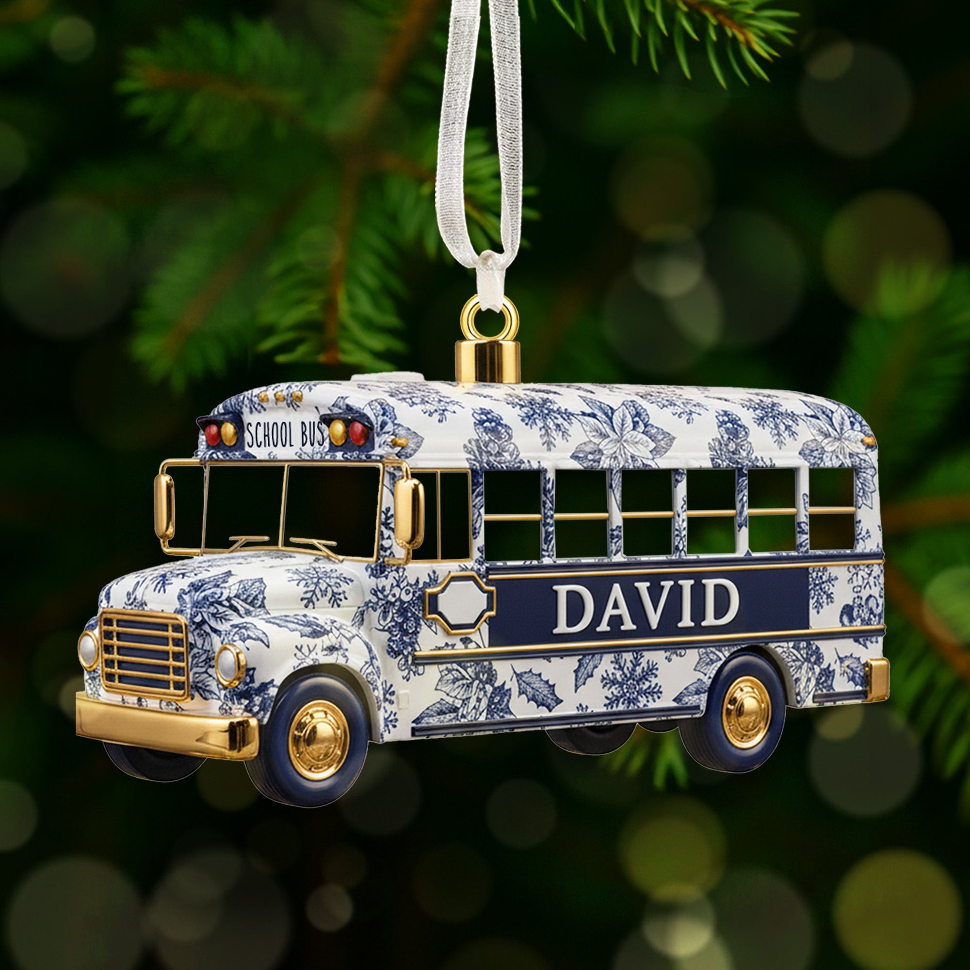 Personalized Gifts For School Bus Drivers Christmas Ornament 07pgmg081025 - Image 3