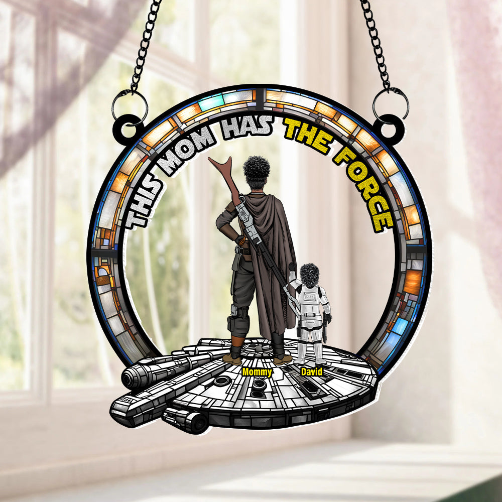 Personalized Gifts For Sci-Fi Mom Suncatcher Ornament 03qhtn130225hhhg - Image 3