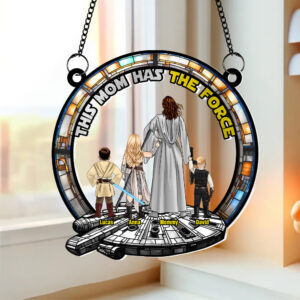 Alternative view of Personalized Gifts For Sci-Fi Mom Suncatcher Ornament 03qhtn130225hhhg