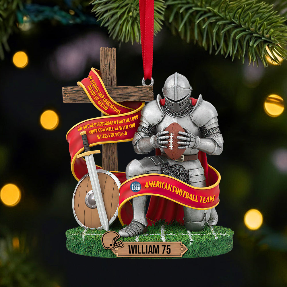 Alternative view of Personalized Gifts For Sport Lover Christians Christmas Ornament 01hutn131025