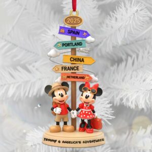 Personalized Gifts For Traveling Couple Christmas Ornament 05namg301025