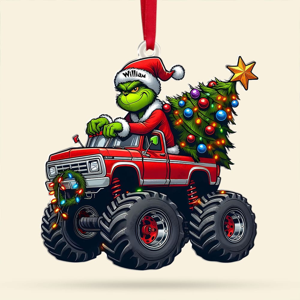 Personalized Gifts For Trucker Christmas Ornament 02kati081124 - Image 3